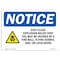 Signmission OSHA Notice Sign, 7" Height, 10" Width, Stay Clear Explosion Relief Sign With Symbol, Landscape OS-NS-D-710-L-18433 - alternate 1